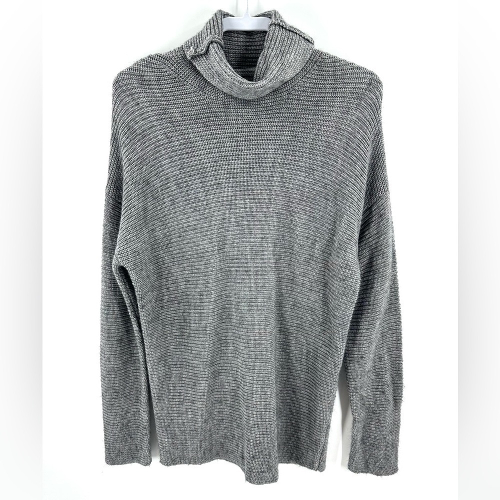 Lovers + Friends Turtleneck Sweater Women Small Wool Blend Ribbed Oversized Cozy - Picture 10 of 10